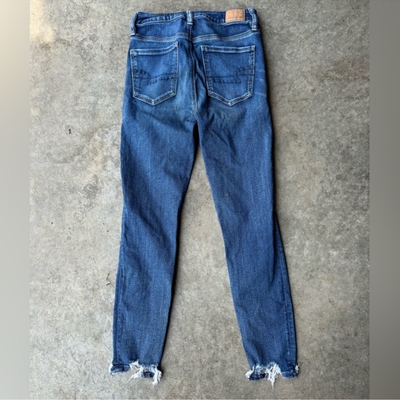 American Eagle Outfitters Women's Dark Blue Skinny Jeans - Picture 2 of 2